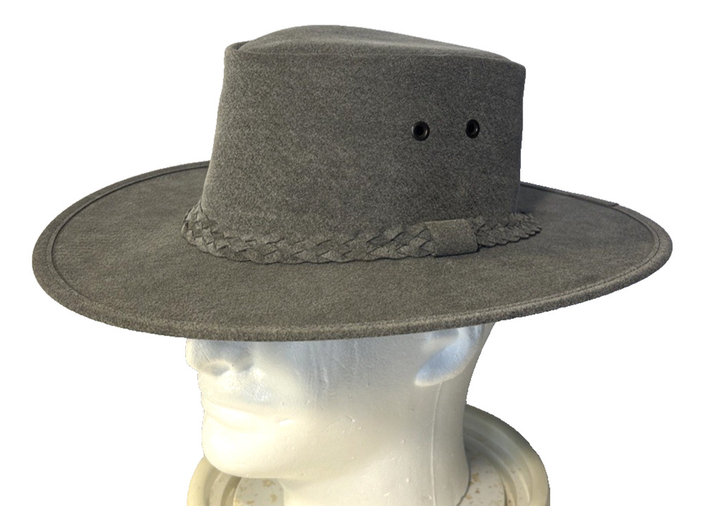 Ozhats Coolibah Brisbane Felt Hat Gray Australia Size Small Cool Lightweight